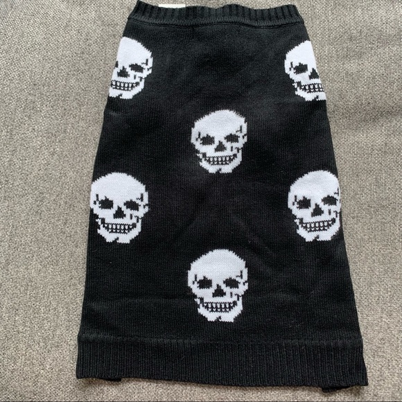 Other - NWT Cashmere Dog Sweater with Skulls size L